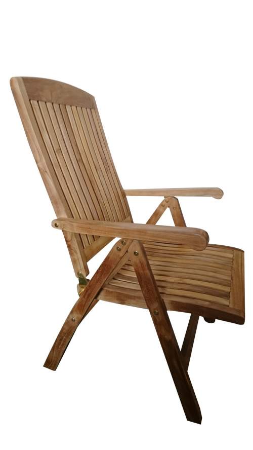 Texim Nábytek America I. polohovací dřevěná židle teak