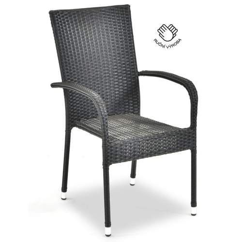 Texim IWHOME Ratanová židle MADRID antracit IWH-1010002