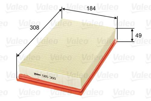 Vzduchový filtr VALEO 585360