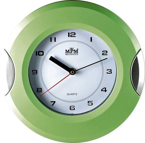 MPM  kulaté nástěnné hodiny zelené E01.2506