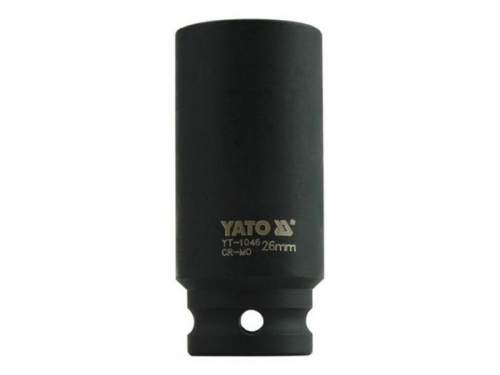 YATO Nástavec 1/2" rázový šestihranný hluboký 26 mm CrMo