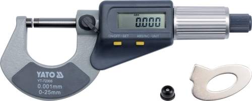 YATO Mikrometr digitální 0-25mm, YT-72305