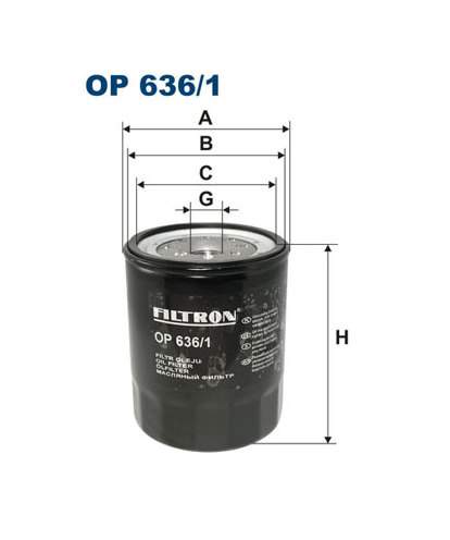 Olejový filtr FILTRON OP 636/1
