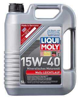 LIQUI MOLY motorový olej MOS2 LEICHTLAUF 15W-40 - 5L