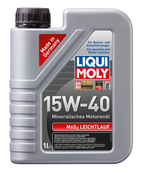LIQUI MOLY motorový olej MOS2 LEICHTLAUF 15W-40 - 1L