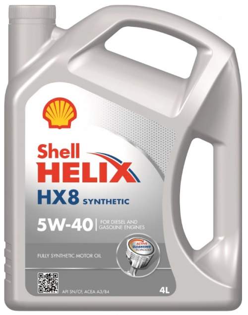 Shell motorový olej Helix HX8 Synthetic 5W-40 - 4L