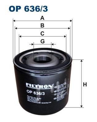 FILTRON olejový filtr 7FOP636/3