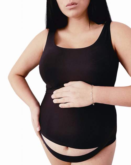Těhotenská košilka Julimex Lingerie Flexi-One Mama černá uni