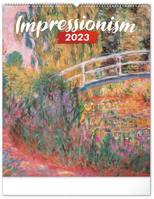 Prescogroup Nástěnný kalendář Impresionismus 2023, 48 × 56 cm
