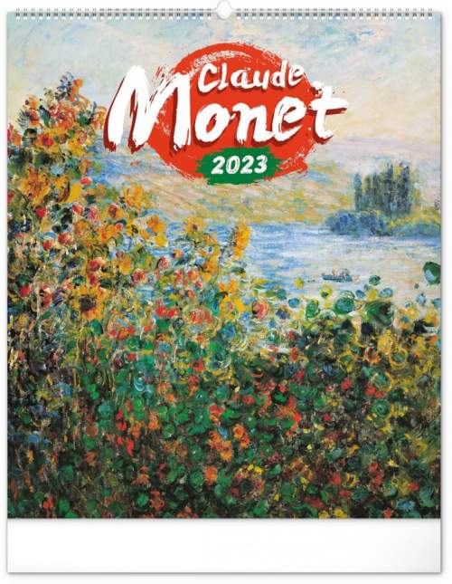 Prescogroup Kalendář 2023 nástěnný: Claude Monet, 48 × 56 cm