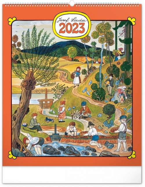 Prescogroup Kalendář 2023 nástěnný: Josef Lada, 48 × 56 cm