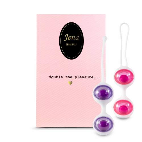 FeelzToys Jena Geisha Balls - kombinovatelné venušiny kuličky (růžové-fialové)