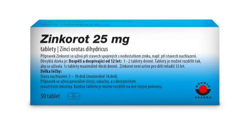Wörwag Pharma Zinkorot 25mg tbl.nob.50x25mg