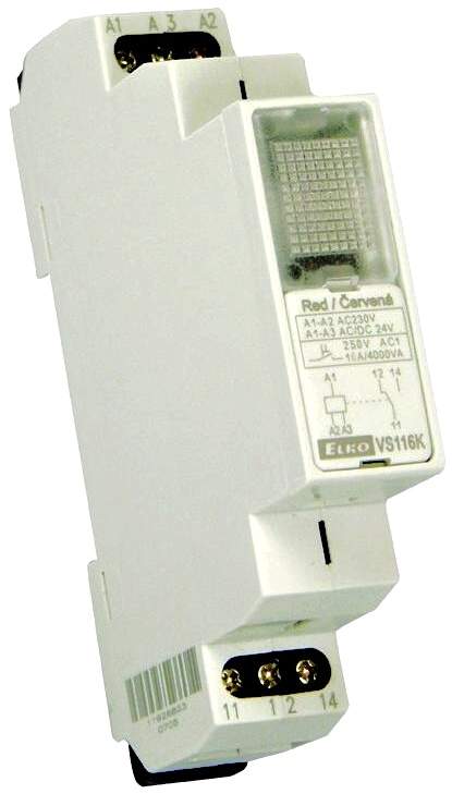 ELKO EP 2261 VS116K /zelená Pomocné relé 1x16A přepínací, AC 230V, AC/DC 24V