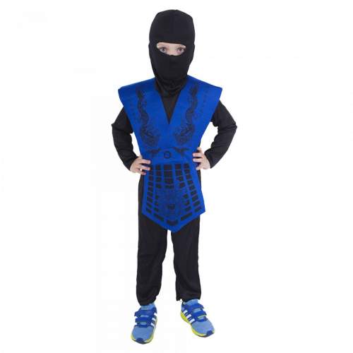 RAPPA Dětský kostým modrý ninja (S)
