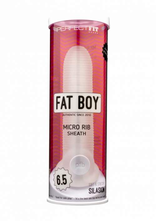 Perfect fit Fat Boy Micro Ribbed Sheath 6,5 Inch clear