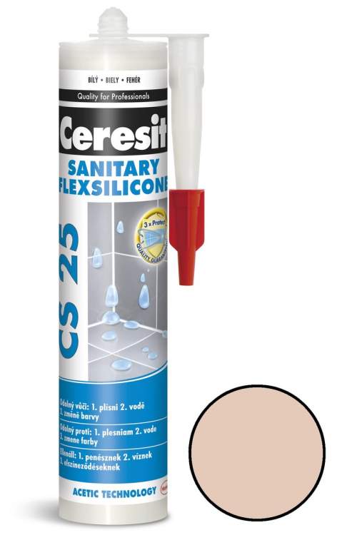 Ceresit CS 25 - 280 ml silikon sanitár bahama