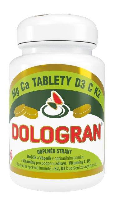 Farmex DOLOGRAN tablety Mg Ca D3 C K2 tb.60 (90g)