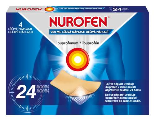 Reckitt NUROFEN Léčivé náplasti 200 mg 4 ks