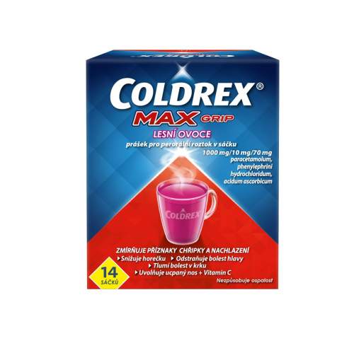 Omega Pharma - Coldrex MaxGrip Lesní ovoce 14 sáčků