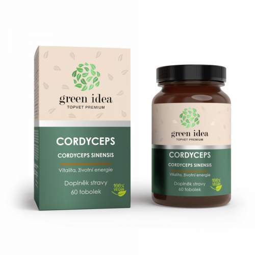 Green Idea Cordyceps bylinný extrakt 60 kapslí