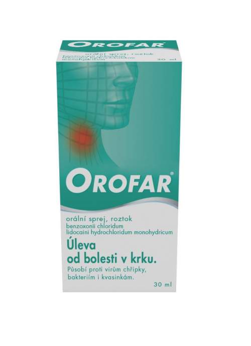 Orofar 2mg/ml+1.5mg/ml orm.spr.sol.1x30ml