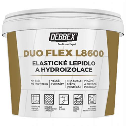 Den Braven Elastické lepidlo a hydroizolace DUO FLEX L8600 5 kg UNI