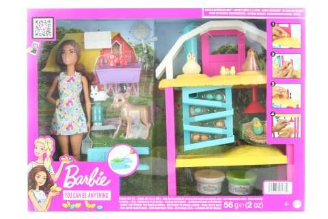 Mattel Barbie Slepičí farma s panenkou