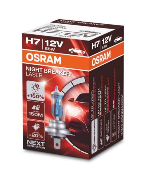 OSRAM 12V H7 55W night breaker laser (1ks)