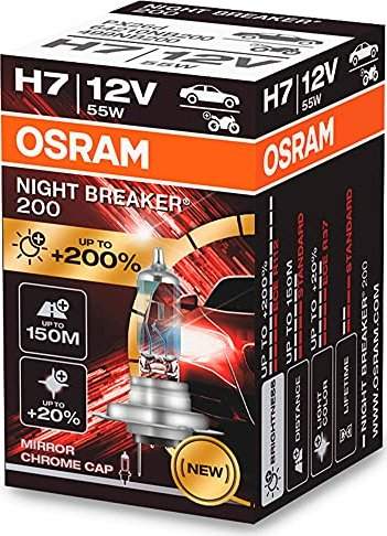 Osram Night Breaker 200 64210NB200 H7 PX26d 12V 55W