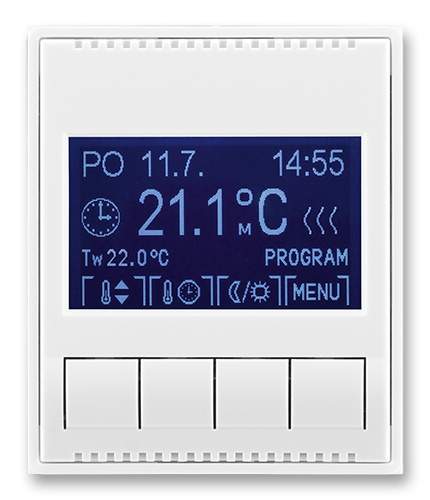 ABB Element,Time termostat pokojový bílá/bílá 3292E-A10301 03 programovatelný