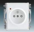 ABB Element,Time zásuvka bílá/ledová bílá 5599E-A02357 01 s přepěťovou ochranou
