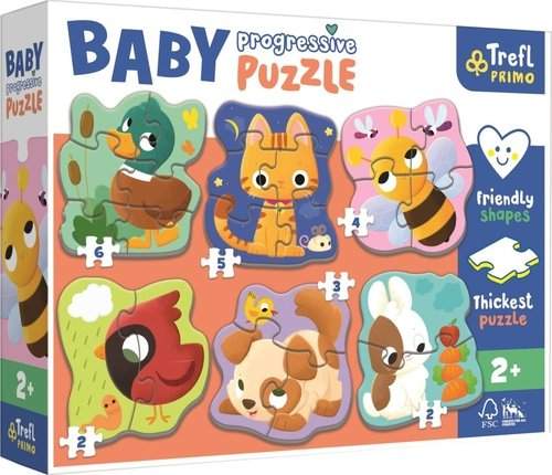 TREFL Baby puzzle Zvířátka 6v1