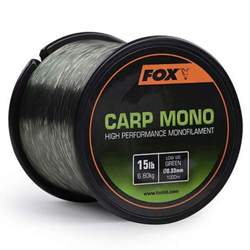Fox vlasec carp mono zelená 1000 m 0,35 mm 18 lb