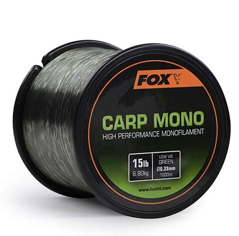 Fox vlasec carp mono zelená 1000 m 0,33 mm 15 lb