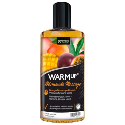 Joydivision WARMup - hřejivý masážní olej & lubrikant Mango + Marakuja 150ml