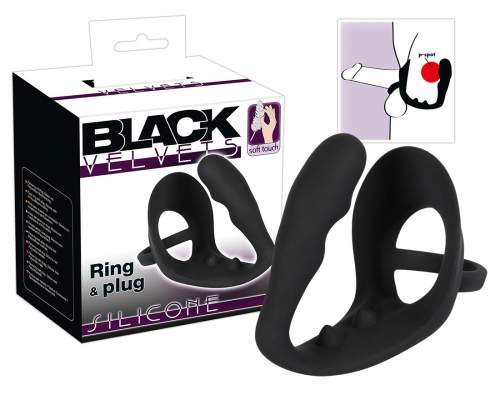 You2Toys Black Velvet Ring&Plug