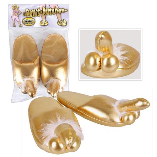 ORION Zlaté papuče s penisem