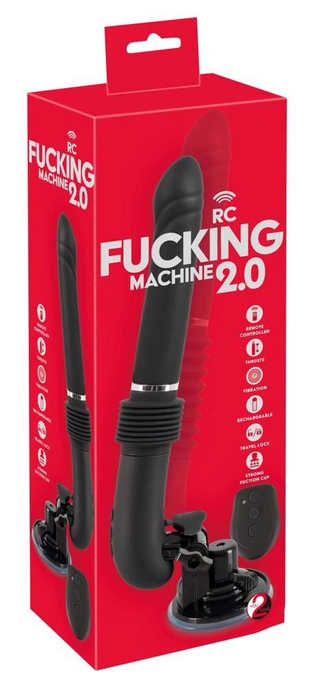 You2Toys RC Fucking Machine 2.0 - cordless push vibrator (black)