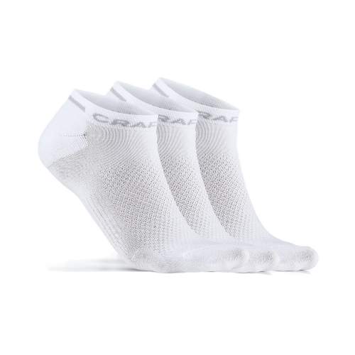CRAFT CORE Ponožky Dry Shaftless 3-pack bílá 40