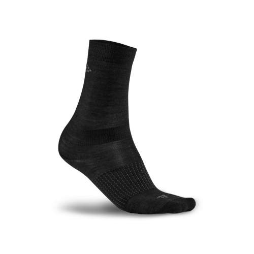 Unisex ponožky CRAFT 2-Pack Wool Liner černá Velikost: 40-42
