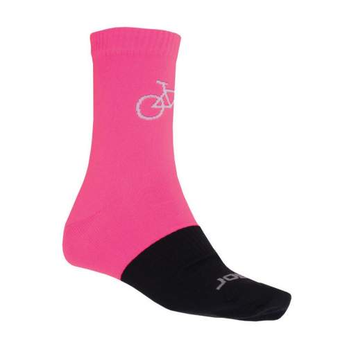 Sensor Ponožky Tour Merino Wool růžová/černá 39-42