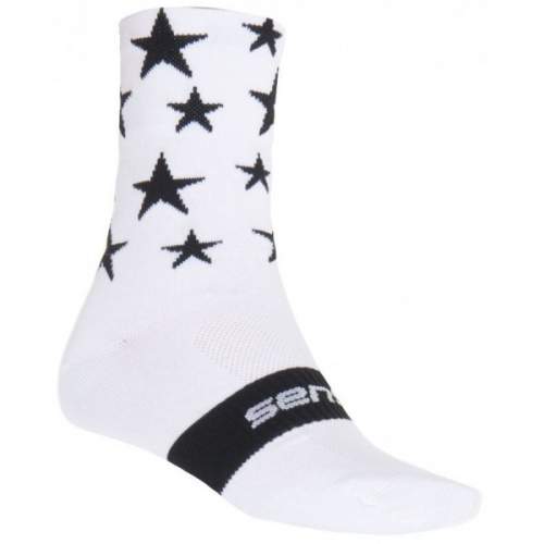 Ponožky SENSOR Stars bílá/černá Barva: Bílá, Velikost: 3/5