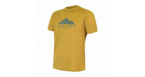 Pánské merino triko SENSOR Air Pt Explore mustard Barva: žlutá, Velikost: XXL