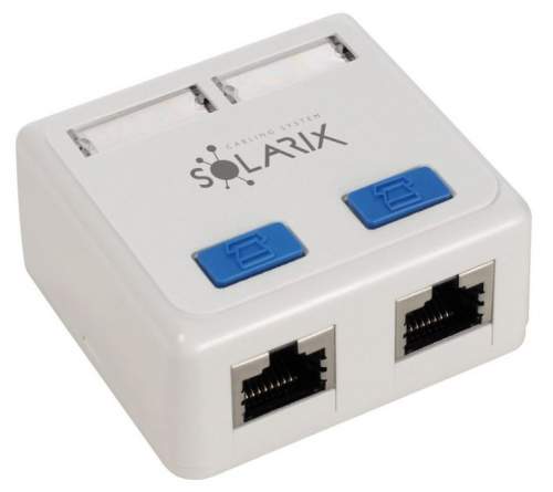 Solarix SX288-5E-STP-WH CAT5E STP 2 x RJ45