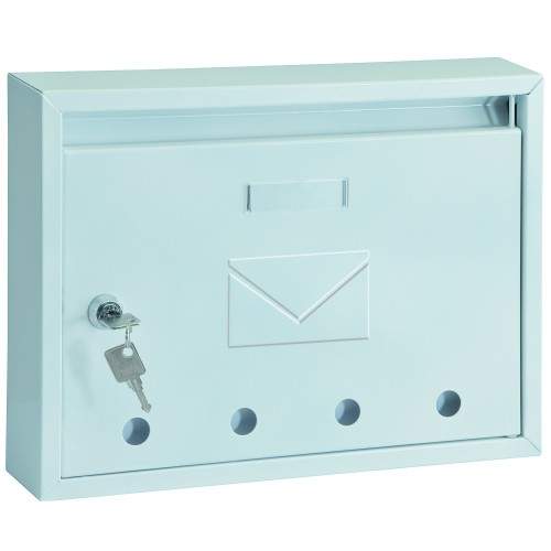 Poštovní schránka paneláková IMOLA-E 32x24x6cm - bílá