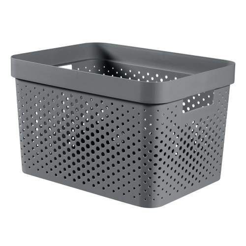 Curver Úložný box INFINITY 17 l recyklovaný plast tmavě šedý