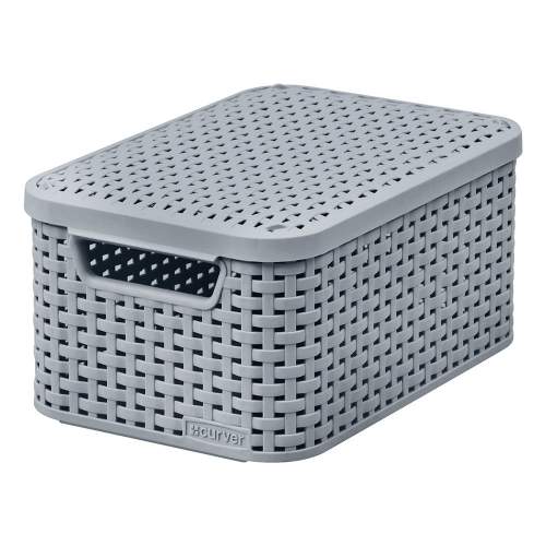 CURVER STYLE S úložný box s víkem 29,1 x 19,8 x 14,2 cm světle šedý 03617-099