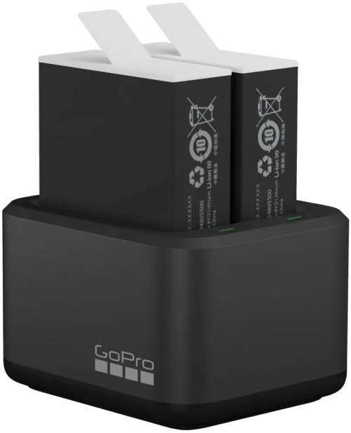 GoPro Dual Battery Charger + 2x Battery HERO9/HERO10 Black