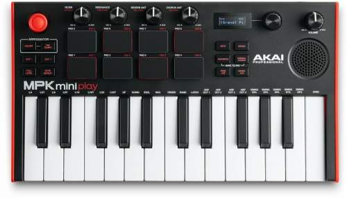AKAI MPK Mini Play MK3 Control keyboard Pad controller MIDI USB Black  Red
